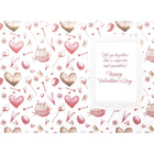 Rosedale Gold Greeting Cards/Envelopes - Happy Valentine's Day Humour - 5-1/2" x 8" - 6 Pack-Contains glitter or foil embellishments