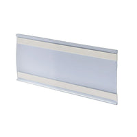 Azar Displays 4" x 8.5" Plastic Adhesive-Back C-Channel Nameplates, Clear, 10 Pack (199614)-Great for offices, schools, business and much more