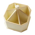 Martha Stewart Lazy Susan Desk Organizer - Beige-Dimensions: 7.24"H x 7"W x 7"D