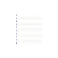 Blueline MiracleBind Refills - Ruled - 11" x 9-1/16" - 50 Sheets-MiracleBind ruled micro-perforated sheets with margin