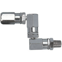 Aurora Tools Grease Swivels, 6000 PSI, 1/4" NPT (F), 1/4" NPT (M)-Installed between the delivery hose and grease control valve, swivels permit easy handling of c