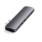 Satechi Type-C Pro Hub with 4K HDMI - Space Grey-USB-A and USB-C