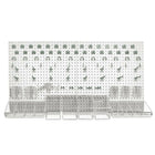 Azar Displays Pegboard Organizer Kit, 24" x 48", White (900988-WHT)-Plastic Organizer Kit