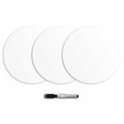 WallPops Ghost Dry Erase Dot Decals - 6 Pack - White-Dry Erase Dots
