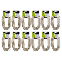 Time 4 Crafts 6mm Craft Rope, Pack of 12, 4m, White-Package: includes a total of 12 craft ropes, perfect for art projects