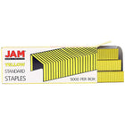 JAM Paper Standard Size Colourful Staples, Yellow, 5 Pack (335yeg)-Yellow