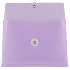 JAM Paper Plastic Envelopes with Button & String Tie - 5 1/2" x 7 1/2" - Assorted Colours - 12 Pack-Size: 5 1/2 x 7 1/2 inches