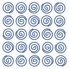 JAM Paper Colored Circular Paper Clips - Dark Blue - 2 Packs of 50-These colorful paperclips are great for organizing papers at home, school, or the office