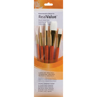 Princeton RealValue Synthetic White Taklon Set - 5 Pack (PR9152)-Mixed Media