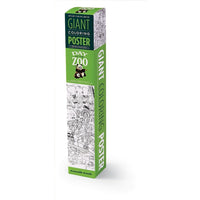 Crocodile Creek Day at the  Zoo Giant Coloring Poster, 33" x 44"-Kids will be intrigued and find humor in this fun and giant graphic that they can color in