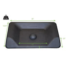 Uncaged Ergonomics ASM-B Active Standing, Anti-Fatigue Mat for Desk Risers & Standing Desks, Black-Item Weight: 8lbs