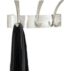 Safco 3-Hook Metal Coat Rack, Brushed Nickel-Includes mounting screws