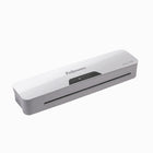 Fellowes 12.5” Laminator Value Bundle with 100 Letter 3 Mil Pouches and 100 Menu 5 Mil Pouches-Convenient release lever allows easy pouch re-centering or removal
