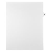 Mark Maker Legal Tabs - Letter Size - White - 1/15th cut - 25 tabs per package - 5 packages Pack - Number 169-White Single Tabs