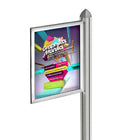 Azar Displays Slide-in Frame for Freestanding Unit (300275-SLV)-Dimensions: 17H x 11W"