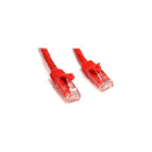StarTech N6PATCH15RD 15' Cat 6 Snagless Patch Cable, Red-Dual RJ-45 Male connectors ensure seamless connectivity