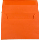 JAM Paper 4bar A1 Envelopes, 3.63 x 5 1/8, Brite Hue Orange Recycled, 250 Pack (15808H)-Blank interior for personalized message