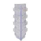 Azar Displays 3-Sided Wheeled Brochure Display, Clear (700640-CLR)-Brochure holders