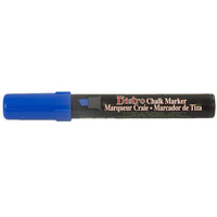 JAM Paper Marvy Uchida Liquid Chalk Marker Erasable Dustless - Chisel Tip - Blue-Blue Chalk Marker