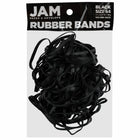 JAM Paper Colored Rubber Bands - Size 64 - 100 Pack - Black-Color: Black