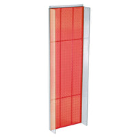 Azar Displays 44" x 14" Pegboard Powerwing Display, Red (700350-RED)-For use with wall pegboard or slat wall