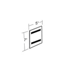 Azar Displays Acrylic Vertical Wall Mount Sign Holder with Magnetic Tape, 10 Pack (129927)-Wall Mount