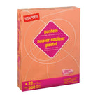 Staples 30% Recycled Pastel Coloured Copy Paper - Letter - 8-1/2" x 11" - Salmon - 5000 Sheets-20 lb.