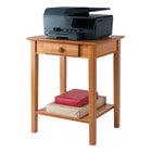 Winsome Studio End / Printer Table, Honey-Assembly required