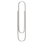 ACCO Steel Smooth Jumbo Paper Clips - #4 - 1-7/8" - Silver - 1000 Pack-Paper clips feature standard wire construction