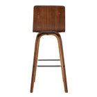 Armen Living Vienna 30" Bar-Height Bar Stool - Grey-Assembly Required