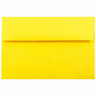 JAM Paper A10 Invitation Envelopes, 6 x 9.5, Brite Hue Yellow Recycled, 100 Pack (28038g)-Yellow