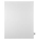 Mark Maker Legal Tabs - Letter Size - White - 1/15th cut - 25 tabs per package - 5 packages Pack - Number 134-White Single Tabs