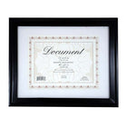 kieragrace Oxford Wood Document Frame, 11" x 14", Matted to 8.5" x 11", Black, 8 Pack-11" by 14" matted for 85" by 11" solid wood document frame