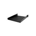StarTech 2U 22in Vented Rack Mount Shelf, Fixed Server Rack Cabinet Shelf, 50lbs / 22kg-Universal 19" rack design makes it simple to add a storage shelf to almost any rack or cabinet