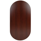 Flash Furniture 6 Foot (72 inch) Oval Conference Table - Mahogany-Modesty Panel adds stability
