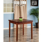 Winsome Pulman Extension Table, Walnut Finish, (94150)-Dimensions: 48.03"W x 29.92"D x 29.92"H