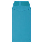 JAM Paper #6 Coin Envelopes, 3 3/8 x 6, Brite Hue Blue Recycled, 1000 Pack-Blue Envelopes