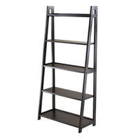 Winsome Adam 5-Tier A-Frame Shelf, Black-Adam 5-Tier A Frame Ladder Shelf is attractive and free standing.  Use as a bookshelf or display shelf.