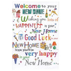 Rosedale 5-1/2" x 8" Masculine New Home Greeting Cards And Envelopes, 12 Pack (17412)-Printed on premium uncoated card stock