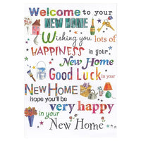 Rosedale 5-1/2" x 8" Masculine New Home Greeting Cards And Envelopes, 12 Pack (17412)-Printed on premium uncoated card stock