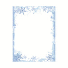 Geographics Blue Snowflakes Letterhead - 8.5" x 11" - 70 Pack-8.5" x 11"