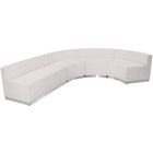 Flash Furniture HERCULES Alon Melrose LeatherSoft Reception Configuration - 4 Pieces, White-Contemporary Reception Set