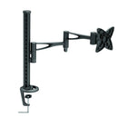 TygerClaw Single-Arm Desk Mount for 10" - 24" Display, 16.1" x 17.3" x 11", Black-Medium size desk mount