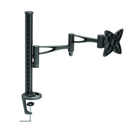 TygerClaw Single-Arm Desk Mount for 10" - 24" Display, 16.1" x 17.3" x 11", Black-Medium size desk mount