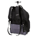 SWISSGEAR Wheeled 15.6" Laptop Backpack - Black-Multiple pockets to store cell phone, cables, water bottles, etc.