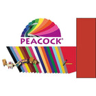 Pacon Peacock 22" x 28" Railroad Board, Red, 25 Sheets (PAC54751)-Red