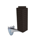 Azar Displays Pegboard Extension Display, 12" x 4", Black (700231-BLK)-Black Metal