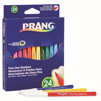 Dixon Prang Fine Tip Classic Art Markers - Assorted - 24 Pack-Classic formula for brightest colours
