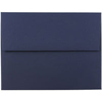 JAM Paper A2 Invitation Envelopes, 4.38 x 5.75, Navy Blue, 100 Pack (LEBA617g)-Navy blue