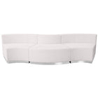 Flash Furniture HERCULES Alon Melrose LeatherSoft Reception Configuration - 3 Pieces, White-Contemporary Reception Set